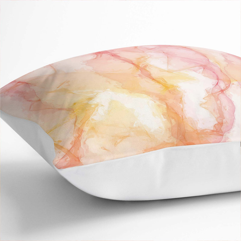 Vibes of Fire Cushion with Filling, 40cm H x 40cm W x 15cm D, White