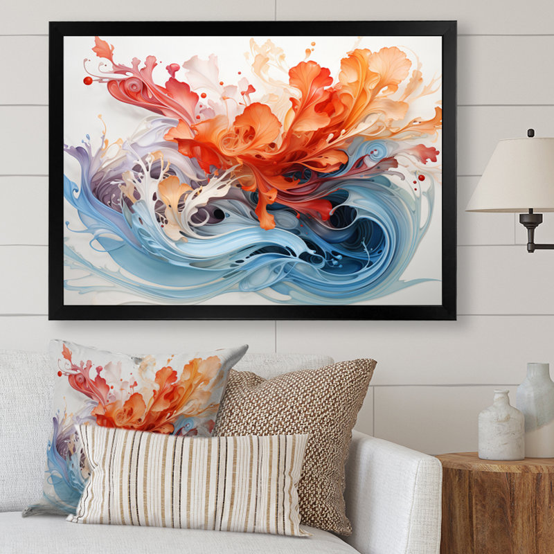 «China Art Calligraphy Essence II», reproduction d'art sur toile, H 24 po x l 32 po x P 1 po, Cadre photo noir