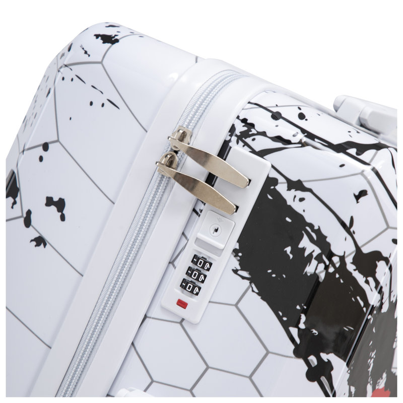 Black 3-Piece PC Hardshell Luggage Set with Spinner Wheels (20"/24"/28")