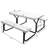 Dion 4 - Person Patio Dining Set with Rectangular Table-1756416382