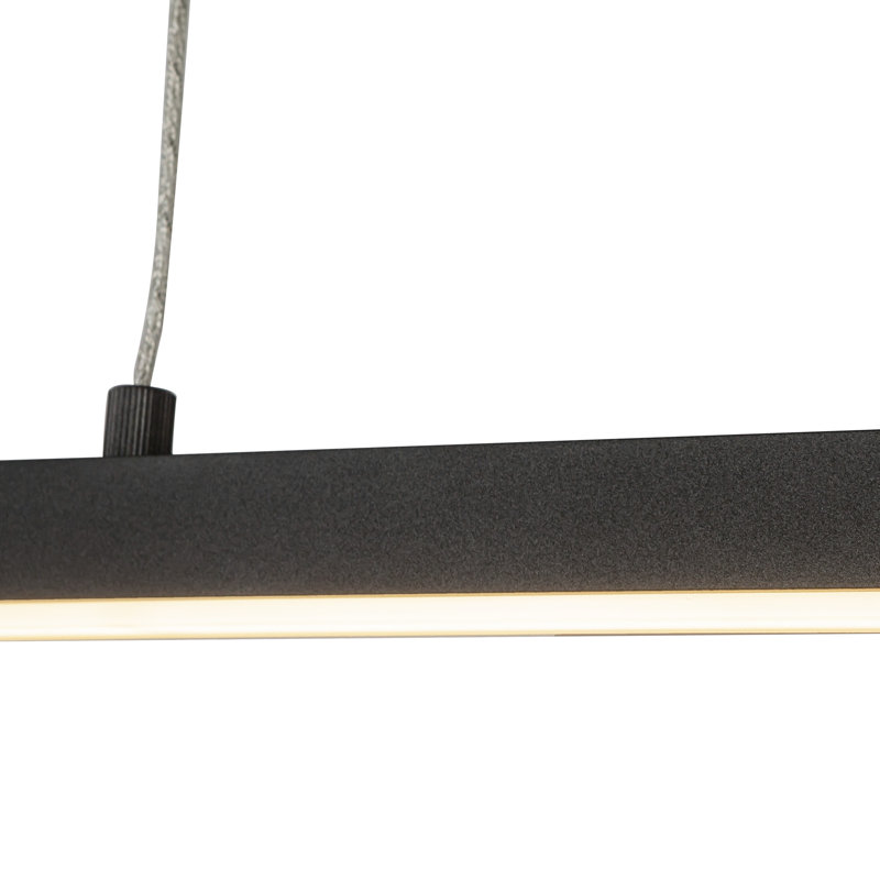 Vega 1 - Light LED Pendant, 122.5" H x 45" W x 1.5" D, Black