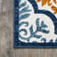 Tapis intérieur / extérieur bleu / multicolore Heimdall Orge Ogee Trellis-2071892273
