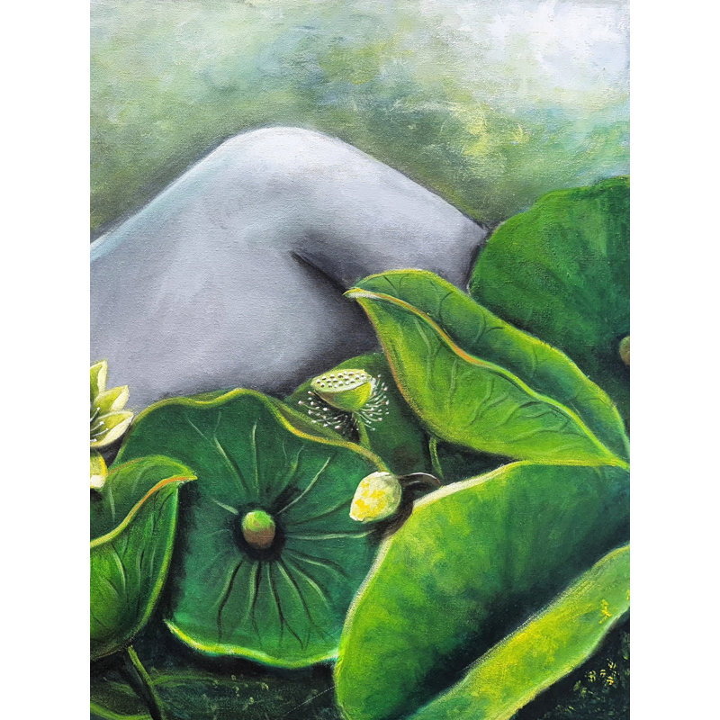 Le sommeil divin | Acrylique sur toile | Peinture de Gayatri Mavuri