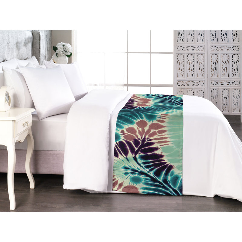 Tapis de lit Ambesonne Trippy Nostalgic Swirls, Très grand lit