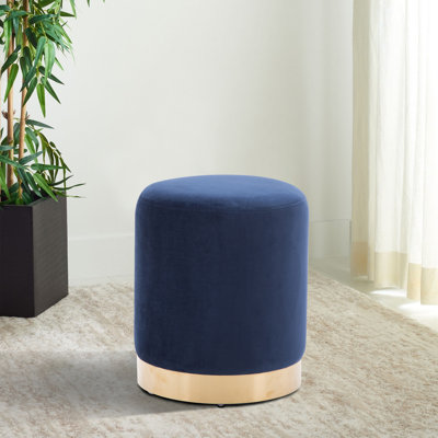 Repose-pieds standard rond en velours 44421 po Mouros
