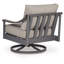 Fauteuil pivotant d'extérieur avec coussin North Island