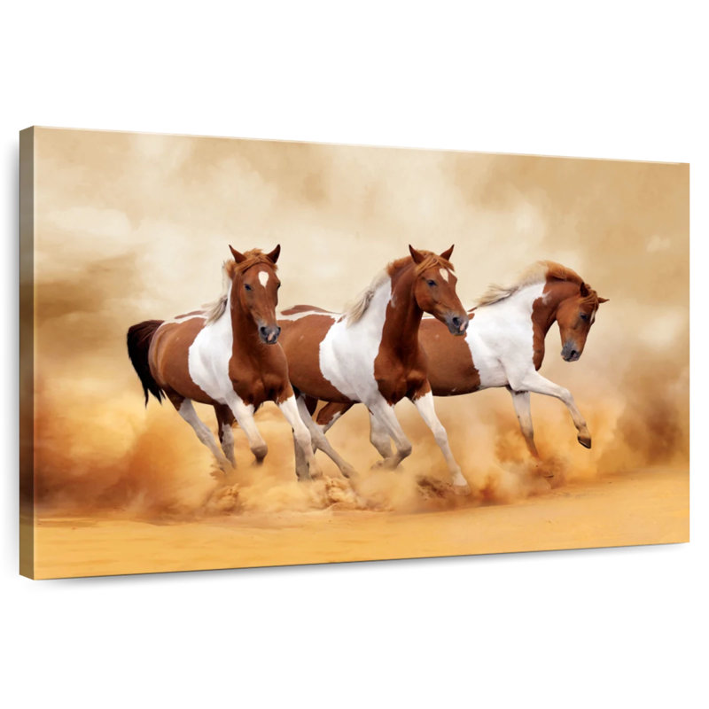 Brampt Horses Wild, H 32 po x l 48 po