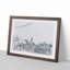 The Hong Kong Skyline in China in Abstract - Picture Frame Graphic Art Print-55737821-55737819