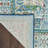 Ankara Global Bordered Ivory Light Blue Area Rug-746974443