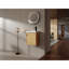 Meuble-lavabo mural 18,5 po avec lavabo en résine, porte simple à fermeture douce, panneau de fibres à densité moyenne, bois naturel (KD-Packing)-42069697