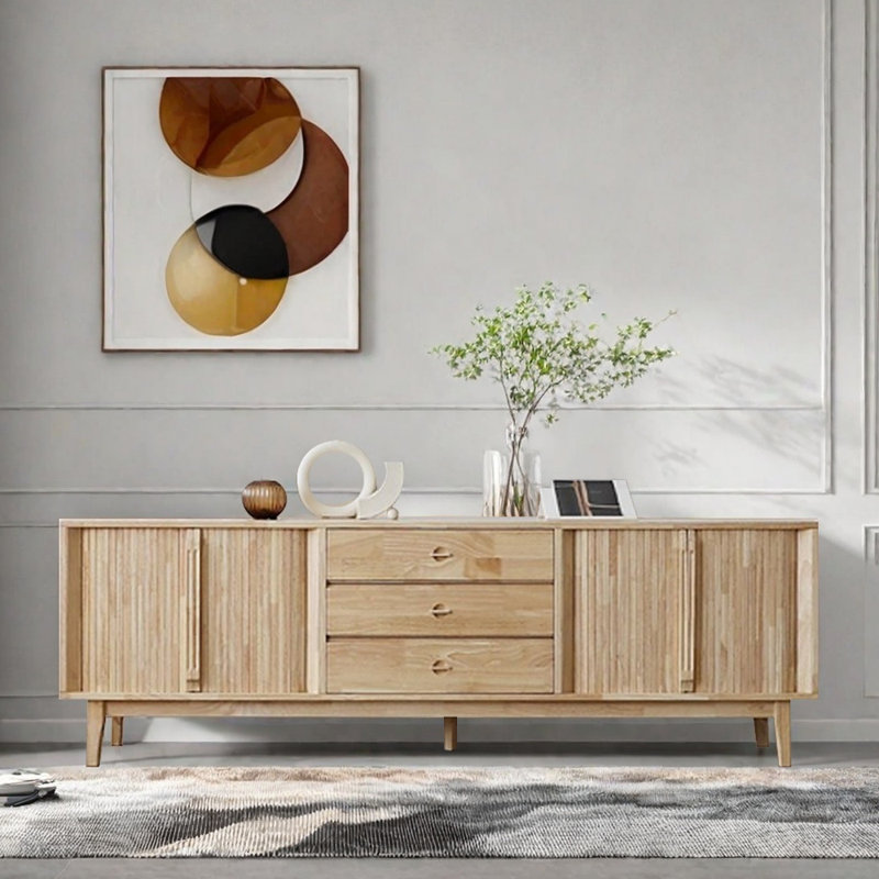 Rothbury, 25.59"H x 78.74"L x 15.74"W, Natural Wood