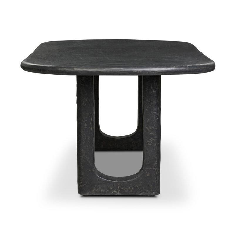 Obito Dining Table-Obsidian Concrete