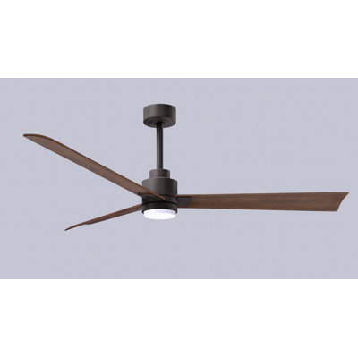 Alessandra - Three Blade Transitional Ceiling Fan -LED