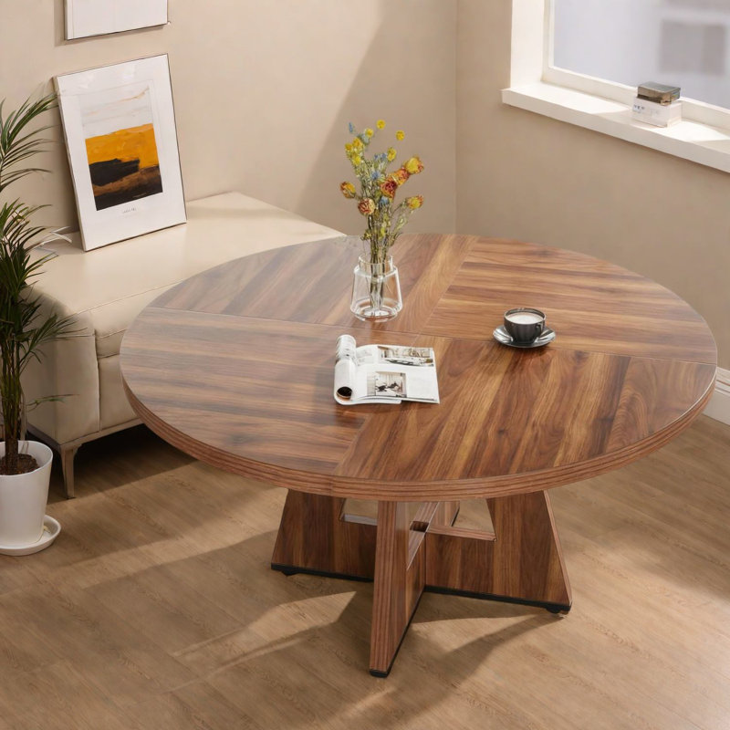 Table de salle à manger élégante en bois de style rustique de 47 pouces pour la maison