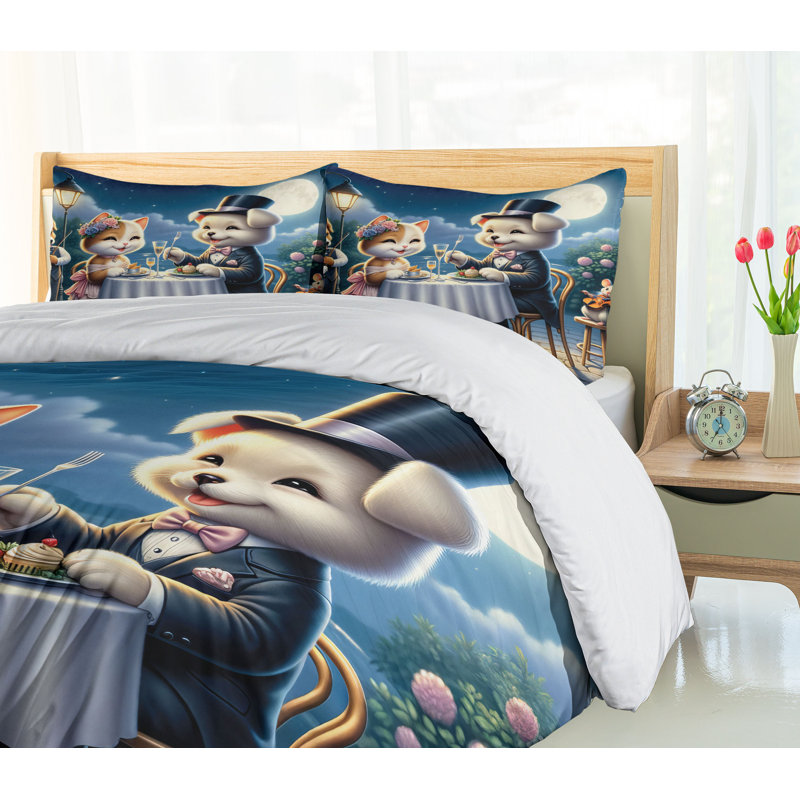 Cat Duvet Cover, Queen Duvet Cover + 2 Standard Shams