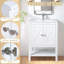Ensemble de meuble-lavabo simple blanc 24 po