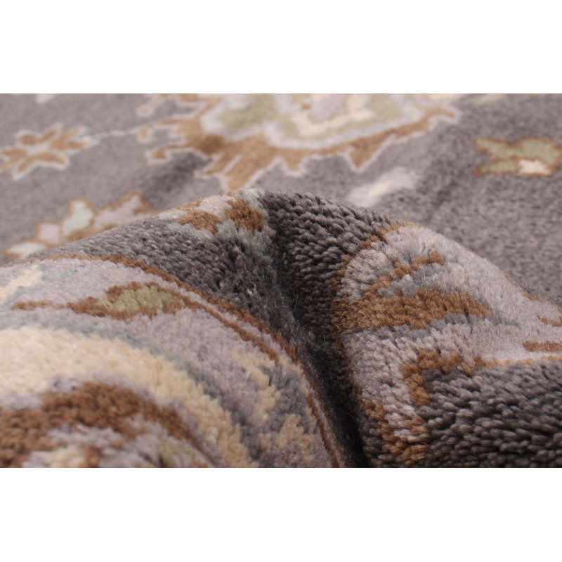Tapis gris foncé unique 8 pi 0 po x 9 pi 10 po Akershus