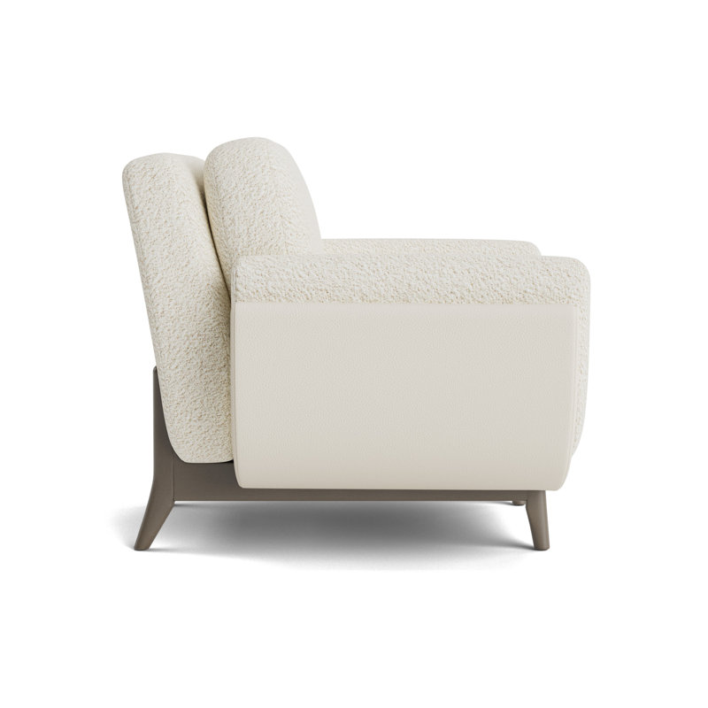 Regatta Chair, Berber - Cream/Greenwich Leather - Cream, Driftwood