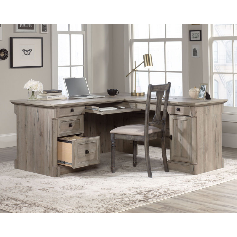 Bureau d'écriture rectangulaire l 68,74 po Jillyan, Gris
