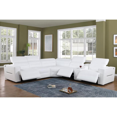  Canapé modulaire inclinable blanc Nex