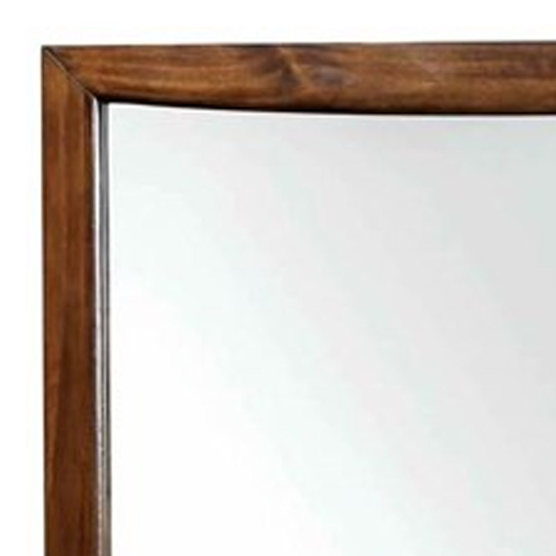 Miroir de commode Weimar, 43 po x 39,5 po, Brun