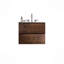 Meuble-lavabo mural 24 po avec lavabo en céramique avec trois trous de robinet, grand meuble-lavabo flottant avec rangement pour salle de bain moderne, lavabo une pièce sans drain, pré-assemblé