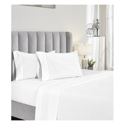 Ensemble de draps 100% coton 200 fils 200 fils