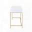 Bureau d'écriture avec tiroirs de rangement à base ouverte en métal