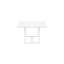 Pavia 48" Power Coated Aluminum Dining Table-835512078
