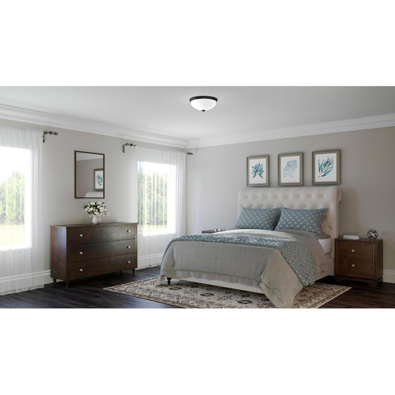 «Progress Lighting Replay - Plafonnier près du noir - Un éclairage élégant et moderne pour tout espace»