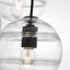 Sean Lavin Sedona 4-light LED single chandelier in nightshade black finish with clear glass shades-984125476
