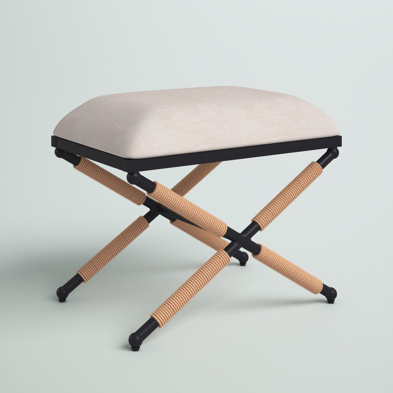 Nyxton Upholstered Ottoman, Beige
