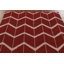 Chevron Red Gabbeh Oriental Area Rug 5x8