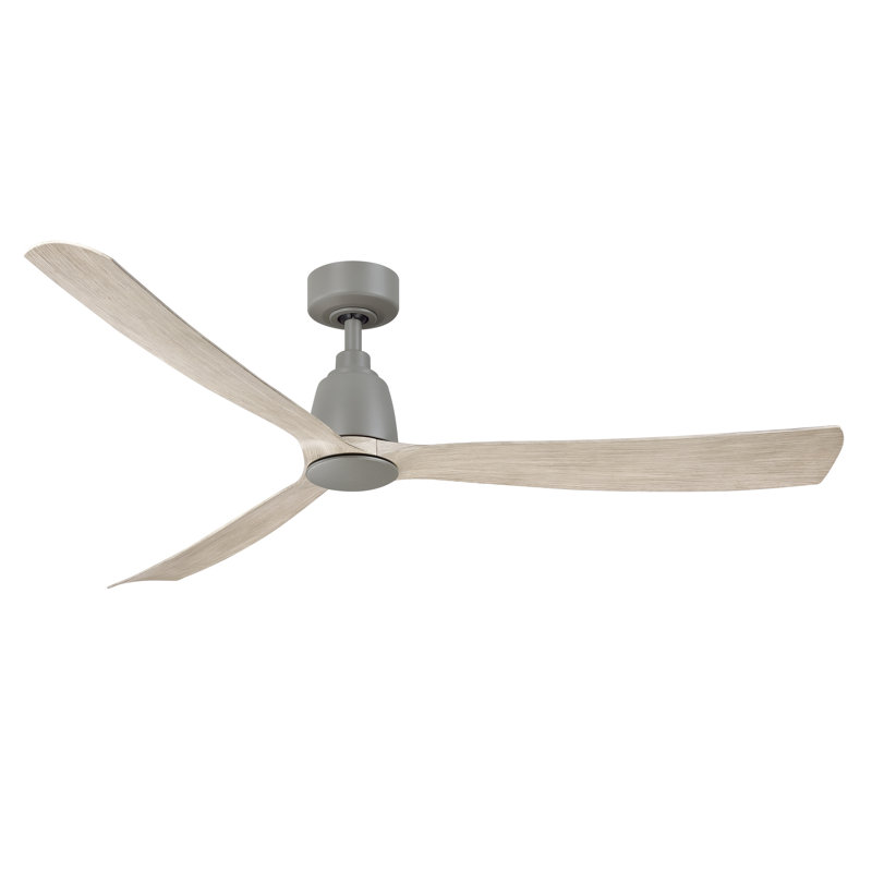 Ventilateur de plafond intelligent intérieur / extérieur Kute, Gris, Bois de chêne