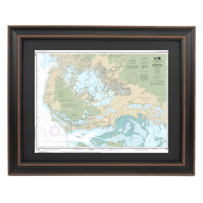 Everglades - Whitewater Bay | Nautical Chart | Framed Print