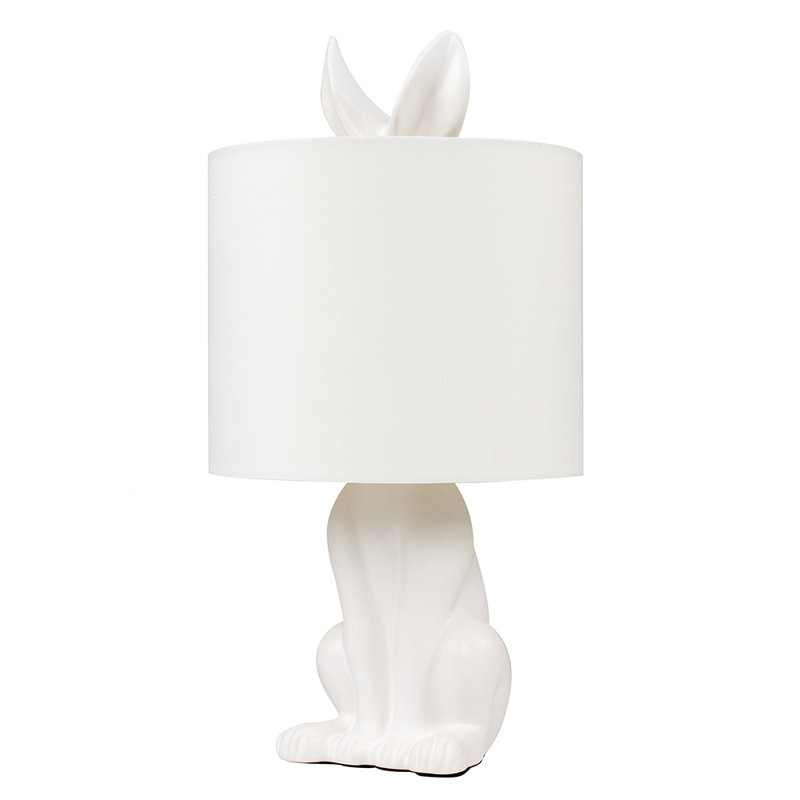 Chesnut Ceramic Table Lamp, No, White