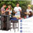 Wicker Bar Set with Stools-1670196190-1670196163