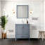 Meuble-lavabo de salle de bain 30 po X P 22 po P, comptoir en quartz, ensemble de robinet et Miroir-1857772821