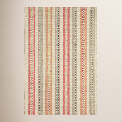 Long Slade Spice Flatweave Striped Cotton Rug