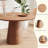 Wooden circular dining table-817645412