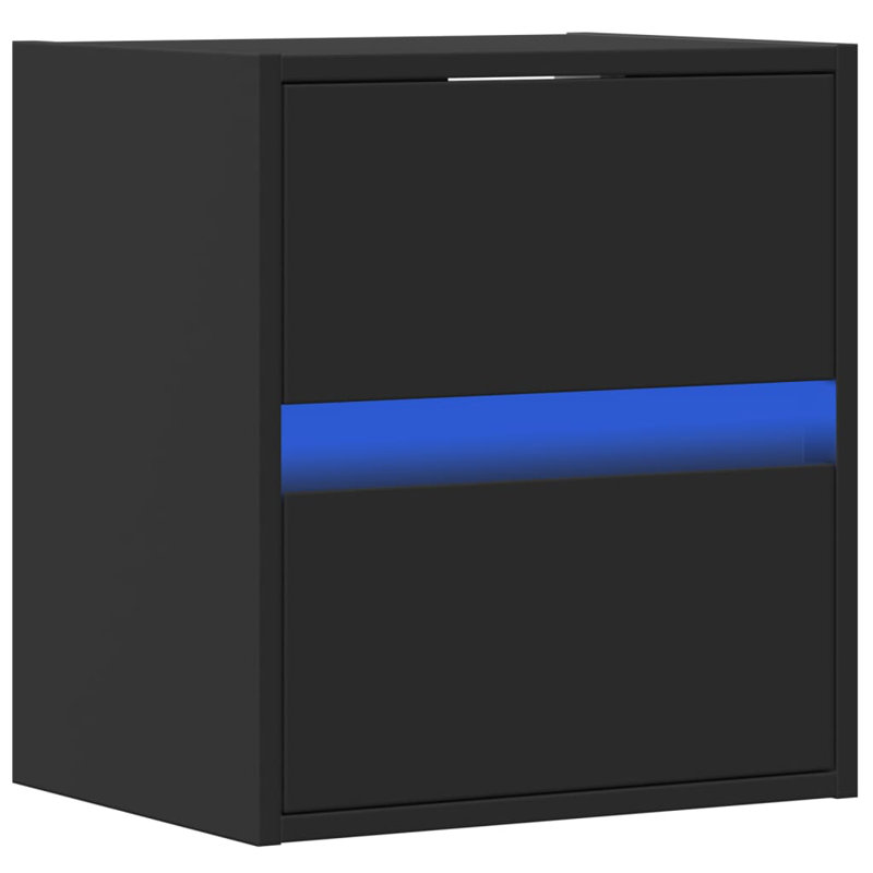 41cm W Bedside Table, Black