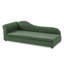 Canapé-lit surdimensionné pour animaux de compagnie surdimensionné pour grands chiens - Dossier à vagues irrégulières, accoudoir simple, tissu en lin respirant de qualité supérieure et coussin moelleux - vert olive-1851721502