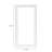 A golden square three-dimensional carved full-length wall mirror for home wall-mounted dressing