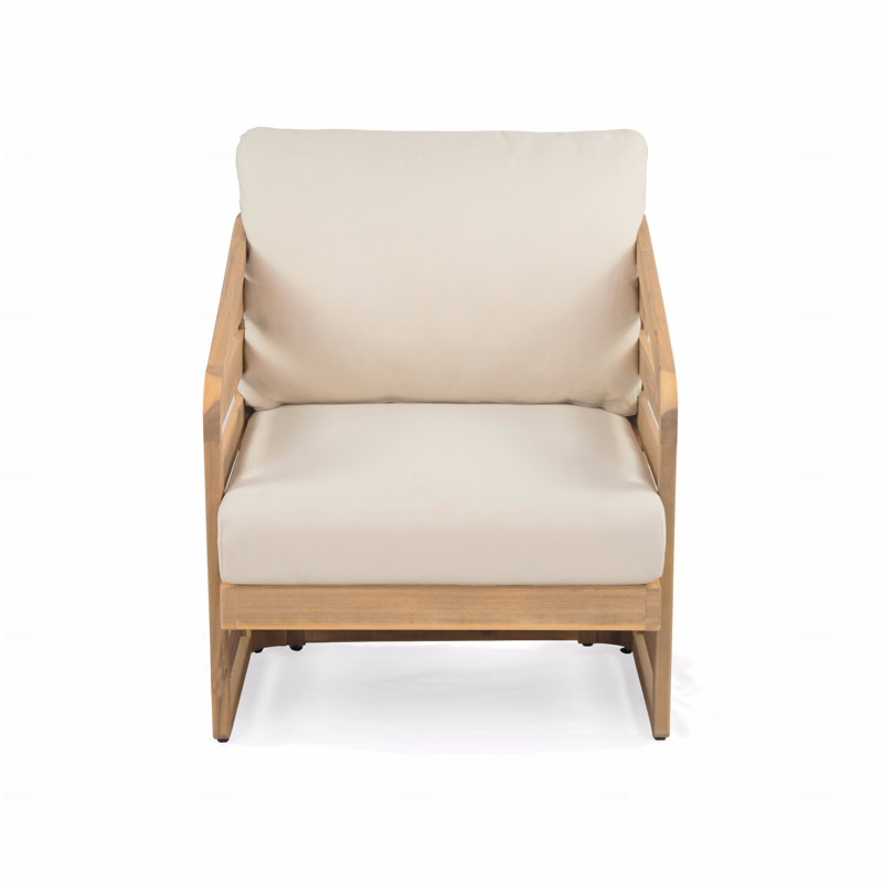 Fauteuil club d'extérieur, bois