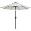 Parasol de marché avec lumières solaires à DEL, inclinaison et manivelle Cutshall-1931859118-1995405503