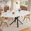 Extendable Metal Base Dining Table-129996287