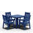 All-Weather Outdoor Waterproof Dining Sets - Rust-Resistant Modern Outdoor Dining Sets For Backyard Garden Deck Poolside 1-Table 4-Chairs-2005926237