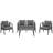 U_STYLE Durable And Comfortable Outdoor Seating Set,Suitable For Patios, Lawns, And Poolsides-270804328
