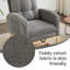 Fauteuil d'appoint en polyester à bascule doux pour la détente dans les salons avec dossier haut et caractéristiques réglables
