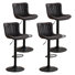 Tabourets de bar pivotants à hauteur réglable Denan, tabourets de bar modernes en similicuir, tabouret de comptoir rembourré
